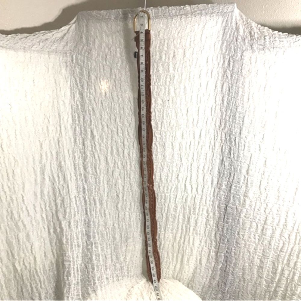 Michael Kors Braided Leather Belt Size Small - Picture 7 of 9